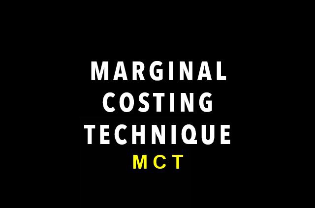 marginal costing techniques