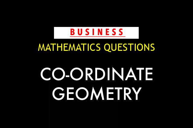 Co-ordinate Geometry