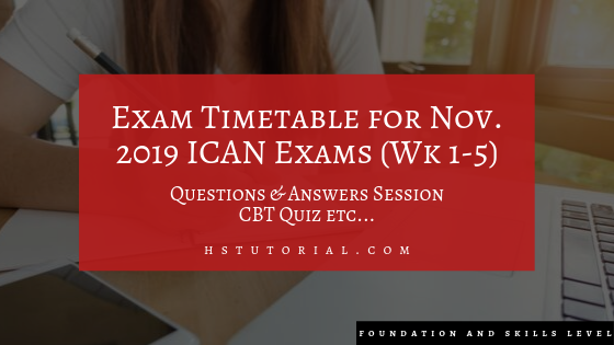 Exam Timetable